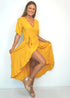 Dress The Maxi Wrap Dress - Classic Mustard dubai outfit dress brunch fashion mums