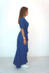 Dress The Maxi Wrap Dress - Dark Blue Domino dubai outfit dress brunch fashion mums