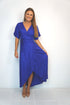 Dress The Maxi Wrap Dress - Dark Royal Blue dubai outfit dress brunch fashion mums