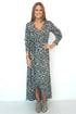 Dress The Maxi Wrap Dress - Grey Pewter Animal dubai outfit dress brunch fashion mums