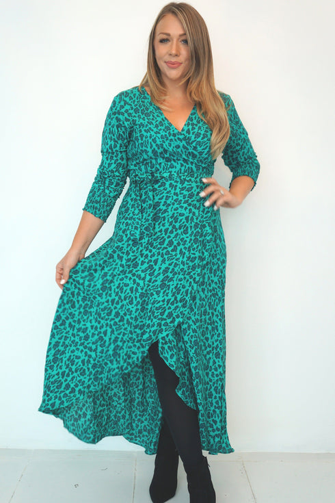 Dress The Maxi Wrap Dress - Jade Jungle dubai outfit dress brunch fashion mums