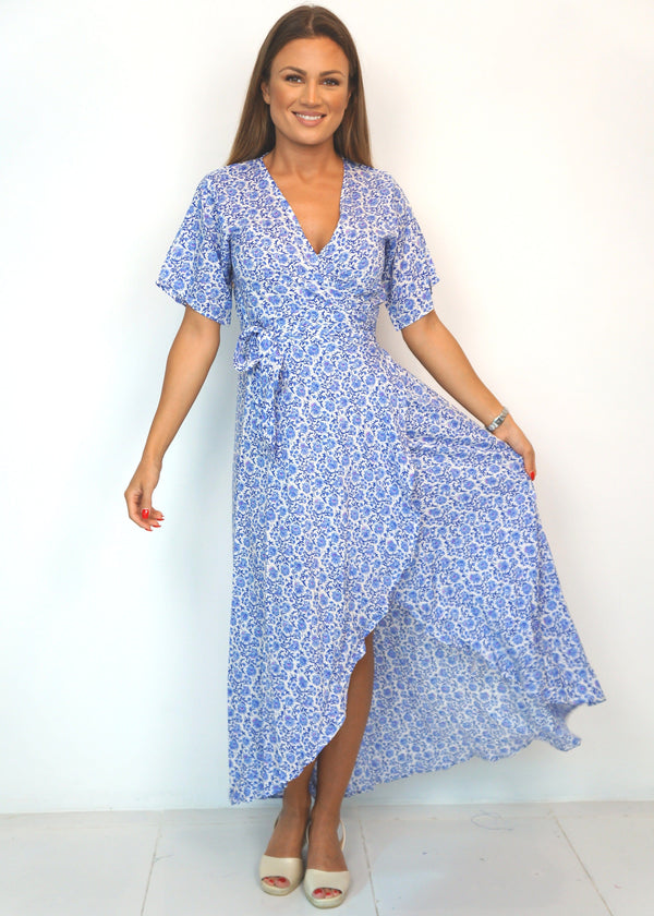 Dress The Maxi Wrap Dress - Painted Riviera dubai outfit dress brunch fashion mums