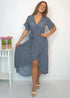Dress The Maxi Wrap Dress - Riviera Blues dubai outfit dress brunch fashion mums