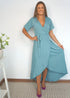 Dress The Maxi Wrap Dress - Slate Khaki dubai outfit dress brunch fashion mums