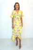 Dress The Maxi Wrap Dress - Summer Yellow Floral dubai outfit dress brunch fashion mums