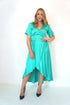 Dress The Maxi Wrap Dress - Teal Silk dubai outfit dress brunch fashion mums