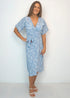 Dress The Midi Wrap Dress - Blue Sky Thinking dubai outfit dress brunch fashion mums