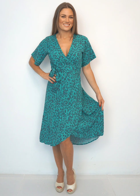 Dress The Midi Wrap Dress - Jade Jungle dubai outfit dress brunch fashion mums