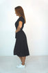 Dress The Midi Wrap Dress - Midnight Black dubai outfit dress brunch fashion mums