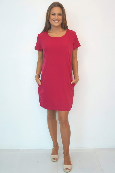 Dress The R Mini Anywhere Dress - Classic Raspberry dubai outfit dress brunch fashion mums