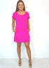 Dress The R Mini Anywhere Dress - Hot Pink dubai outfit dress brunch fashion mums