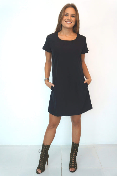 Dress The R Mini Anywhere Dress - Midnight Black dubai outfit dress brunch fashion mums