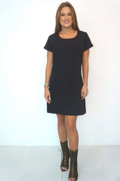 Dress The R Mini Anywhere Dress - Midnight Black dubai outfit dress brunch fashion mums