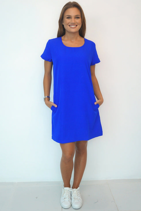 Dress The R Mini Anywhere Dress - Royal Blue dubai outfit dress brunch fashion mums