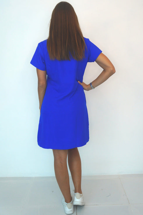 Dress The R Mini Anywhere Dress - Royal Blue dubai outfit dress brunch fashion mums