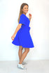 Dress The  Short Wrap Dress - Royal Blue dubai outfit dress brunch fashion mums