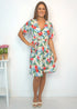 Dress The  Short Wrap Dress - Tropical Lemonade dubai outfit dress brunch fashion mums
