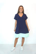 Dress The V Anywhere Dress - Perfect Navy, Aqua Colour Block dubai outfit dress brunch fashion mums