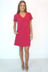 Dress The V Mini Anywhere Dress - Classic Raspberry dubai outfit dress brunch fashion mums