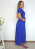 Dress The Wrap Dress - Dark Royal Blue dubai outfit dress brunch fashion mums