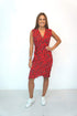Dress The Wrap Dress - Red Animal dubai outfit dress brunch fashion mums