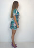 Dresses The Flirty Wrap Dress - Chelsea Flowers Satin dubai outfit dress brunch fashion mums