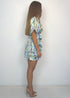 Dresses The Flirty Wrap Dress - Mint Summer Satin dubai outfit dress brunch fashion mums