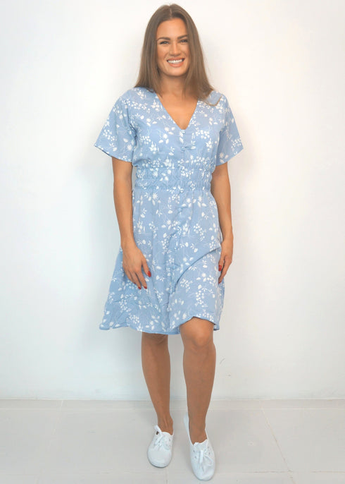 Dresses The Short Helen Dress - Blue Sky Thinking dubai outfit dress brunch fashion mums