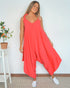 Jumpsuit The Harem Jumpsuit - Holiday Coral Rayon dubai outfit dress brunch fashion mums