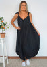 Jumpsuit The Harem Jumpsuit - Midnight Black Rayon dubai outfit dress brunch fashion mums