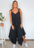 Jumpsuit The Harem Jumpsuit - Midnight Black Rayon dubai outfit dress brunch fashion mums