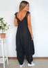 Jumpsuit The Harem Jumpsuit - Midnight Black Rayon dubai outfit dress brunch fashion mums