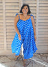 Jumpsuit The Harem Jumpsuit - Royal Blue Polka dubai outfit dress brunch fashion mums