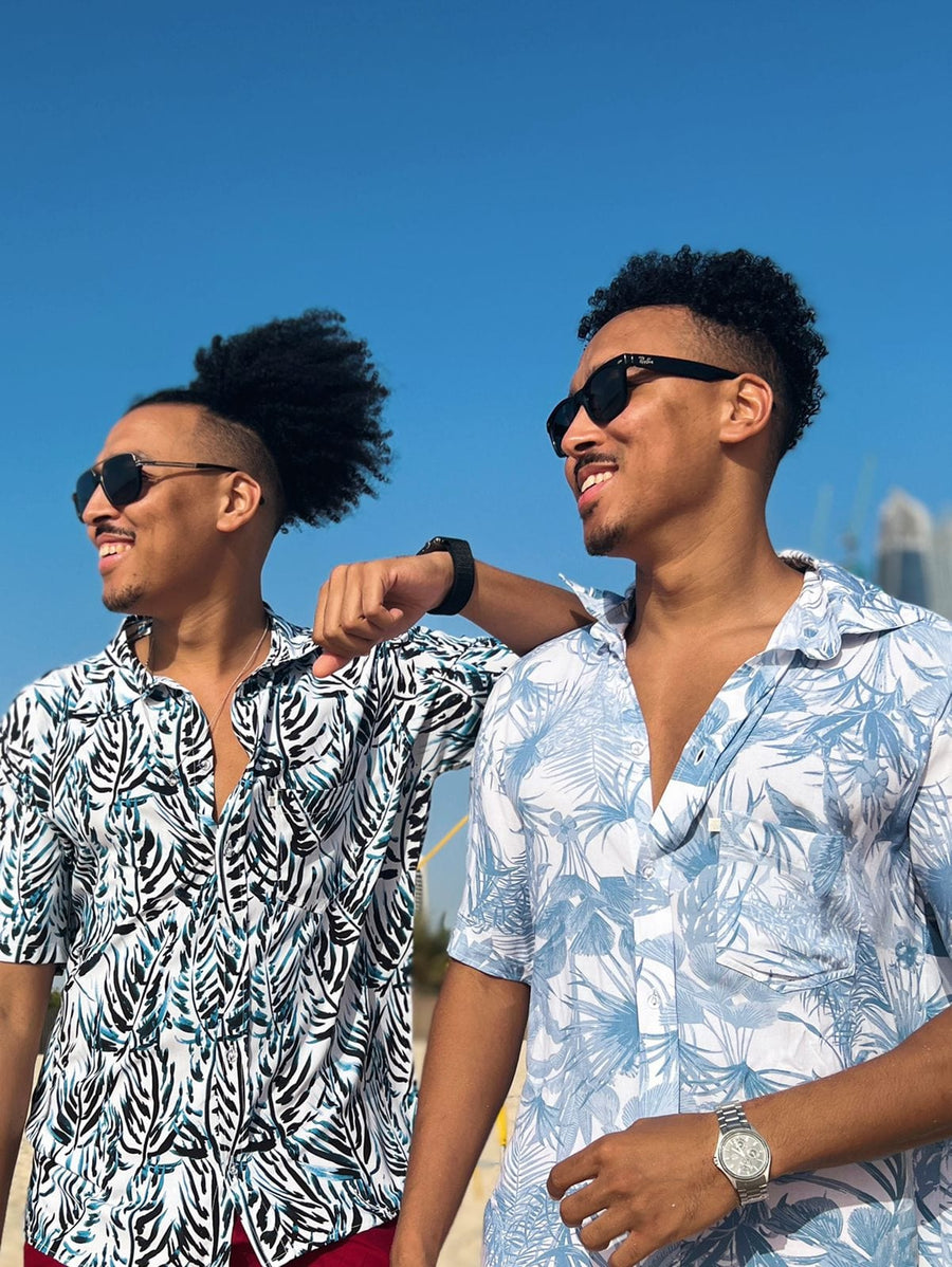Men’s Casual Shirt - Indigo Palms dubai outfit dress brunch fashion mums