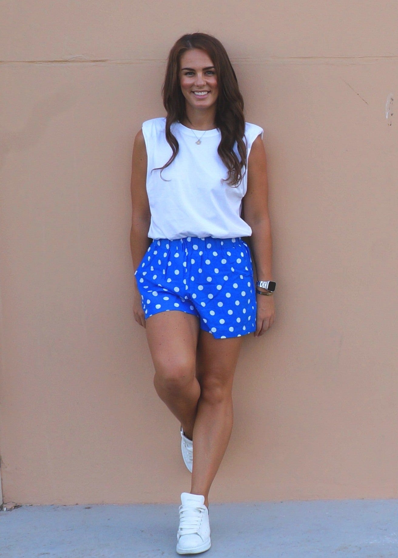 The Chill Shorts Royal Blue Polka Dot – NEON STAR