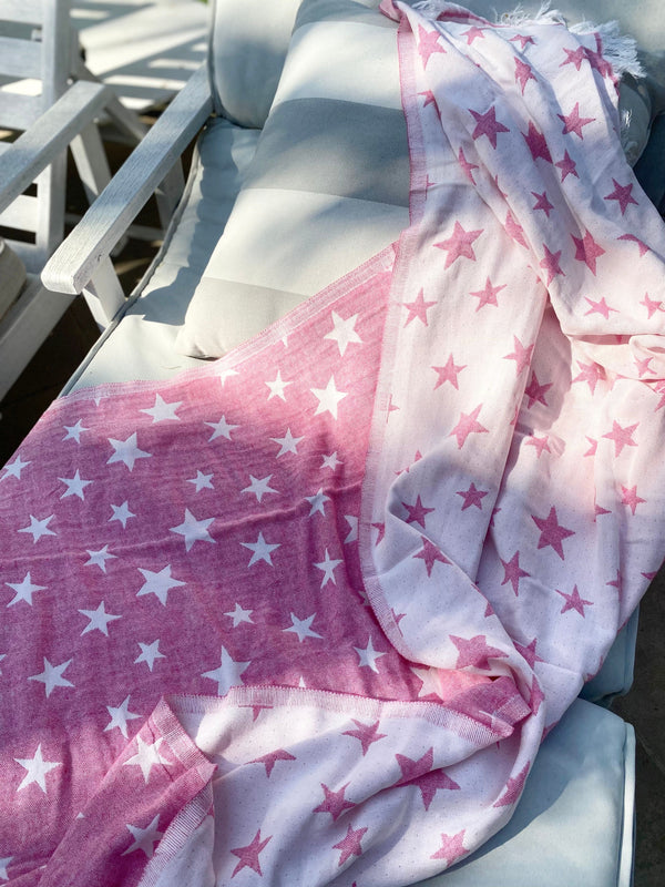 Summer Towels - Pink Stars dubai outfit dress brunch fashion mums
