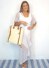 The Beach Wrap Dress - White Chiffon dubai outfit dress brunch fashion mums