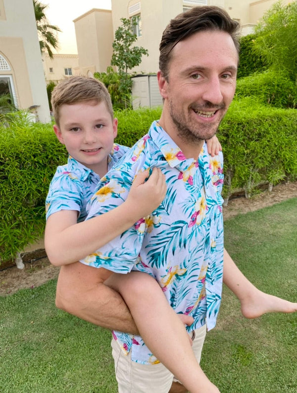 The Boy's Casual Shirt - Hibiscus Green dubai outfit dress brunch fashion mums