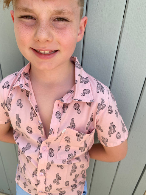 The Boy's Casual Shirt - Pink Cactus dubai outfit dress brunch fashion mums