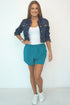 The Chill Shorts - Classic Teal dubai outfit dress brunch fashion mums
