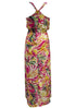 O/S The Cross Back Maxi Dress - Magenta Palms dubai outfit dress brunch fashion mums