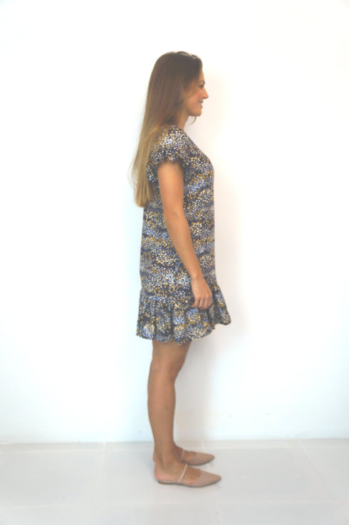The Flirty Anywhere Dress - Mosaic Sky... dubai outfit dress brunch fashion mums