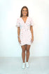 PINK BLOSSOM The Flirty Wrap Dress - Fairground Fun dubai outfit dress brunch fashion mums