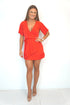 The Flirty Wrap Dress - Mac Red Satin dubai outfit dress brunch fashion mums