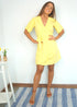 The Flirty Wrap Dress - Summer Yellow dubai outfit dress brunch fashion mums