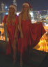 The Harem Jumpsuit - Christmas Red dubai outfit dress brunch fashion mums