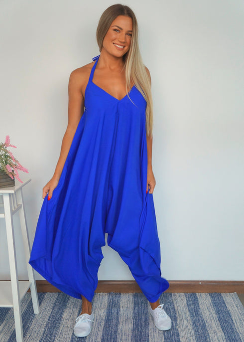 The Harem Jumpsuit - Royal Blue dubai outfit dress brunch fashion mums