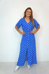 The Helen Dress - Royal Blue Polka Dots dubai outfit dress brunch fashion mums