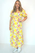 The Helen Dress - Summer Yellow Floral dubai outfit dress brunch fashion mums