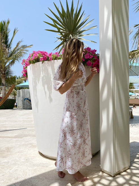 The Helen Dress - White Garden dubai outfit dress brunch fashion mums